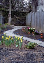 landscaped yard - 218 E Elm St