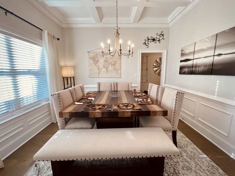 dining room with tray ceilings - 303 Charleston Mills Dr