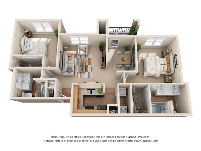 Floorplan - The Canyons Apartments