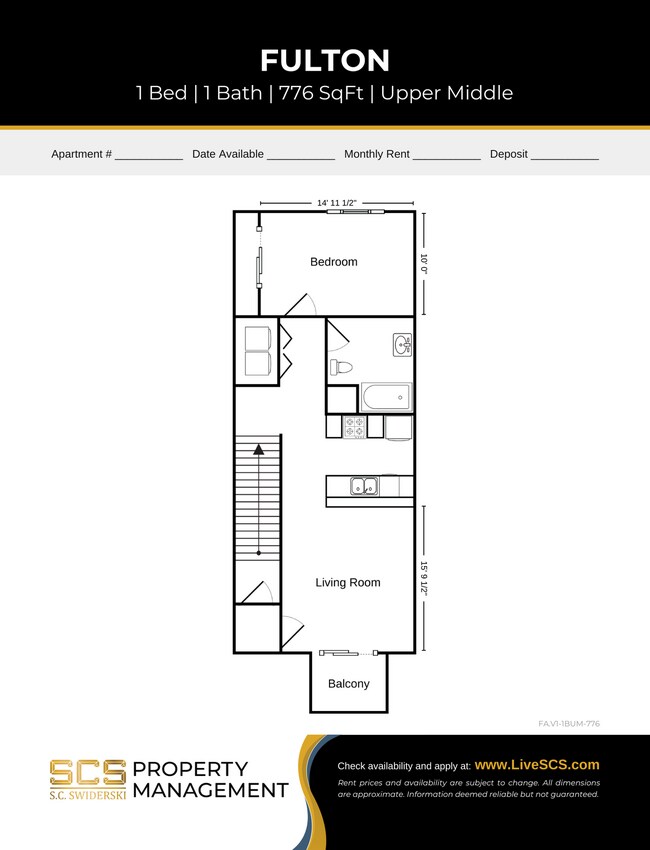 Floorplan - SCS Fox Point Apartment Community