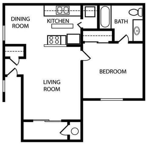 1BR/1BA - Arbor Manor