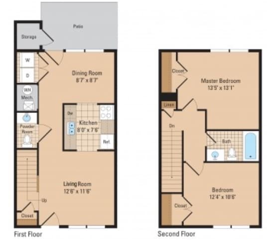 Two Bedroom - Monroe Meadows