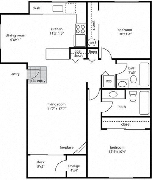 Floorplan - Stratford Apartments