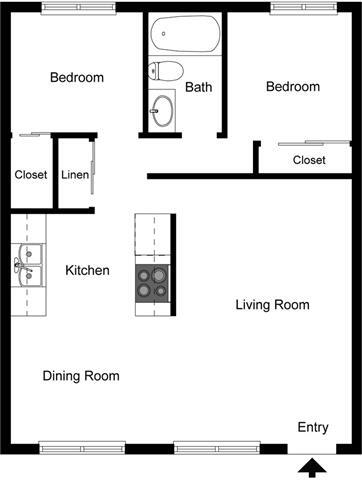 Floorplan - Fairway Village Apartments