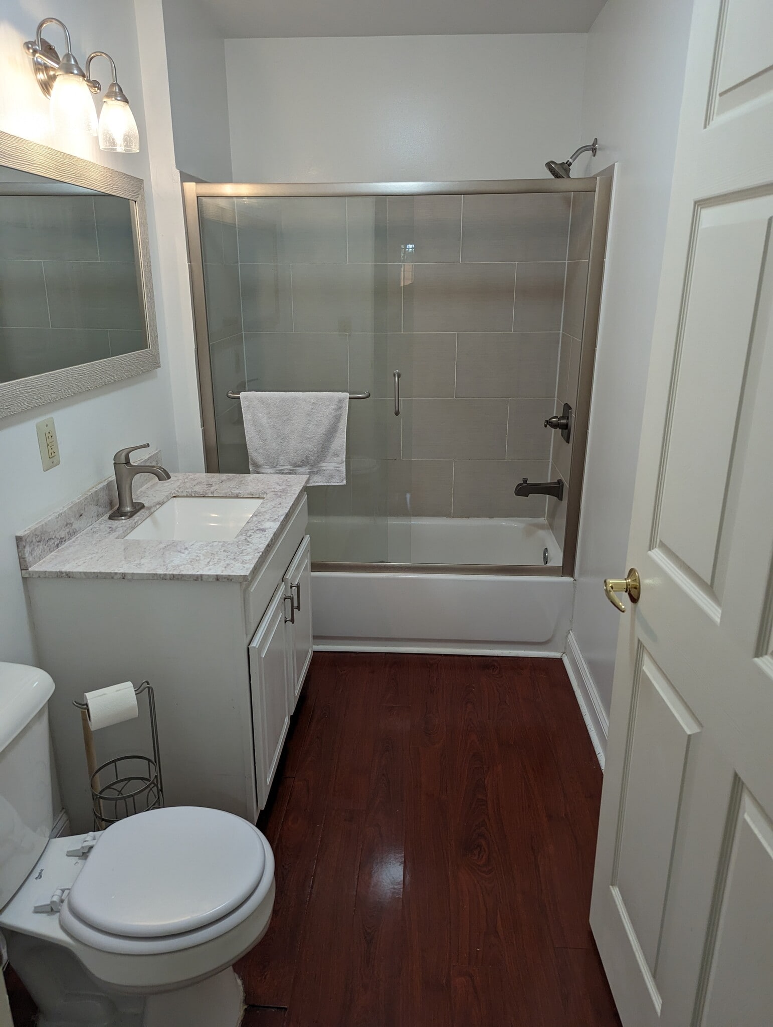 Downstairs bathroom (from downstairs bedroom) - 631 N 44th St
