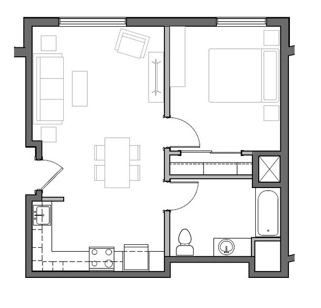 1 Bedroom Type 1.1 - Altura Apartments