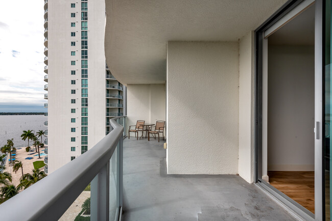 Master bedroom and living room joining balcony - 2825 Palm Beach Blvd