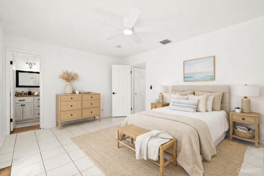 Staged Master Bedroom - 17 Fayette Dr