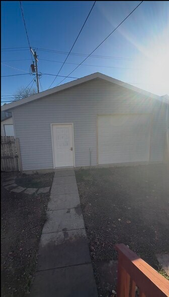 Back of Garage from Deck - 3747 E Pulaski Ave