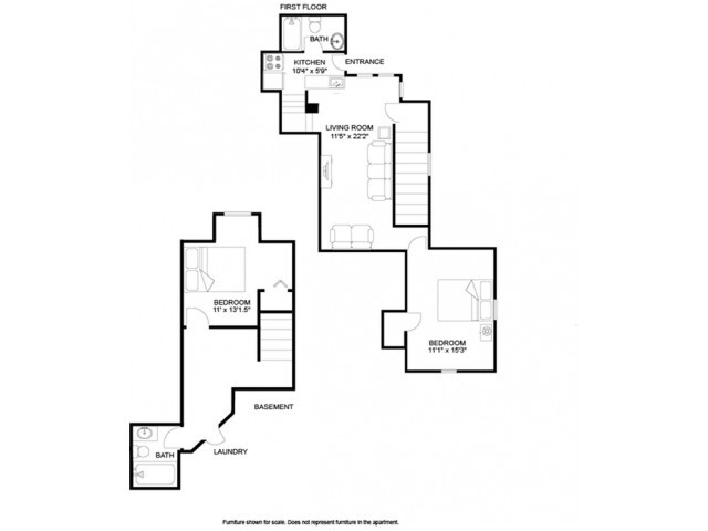 2 Bedroom - Apt D - 110 West