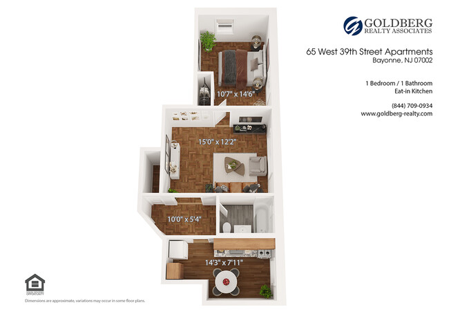 Floorplan - 65 West 39th Street Apartments