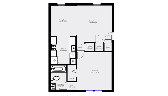 Miller 1bd Layout - 1904 N George St