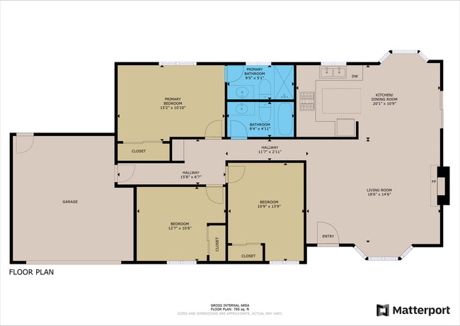 Building Photo - 3bd/2ba Single Story Vista Home With A/C