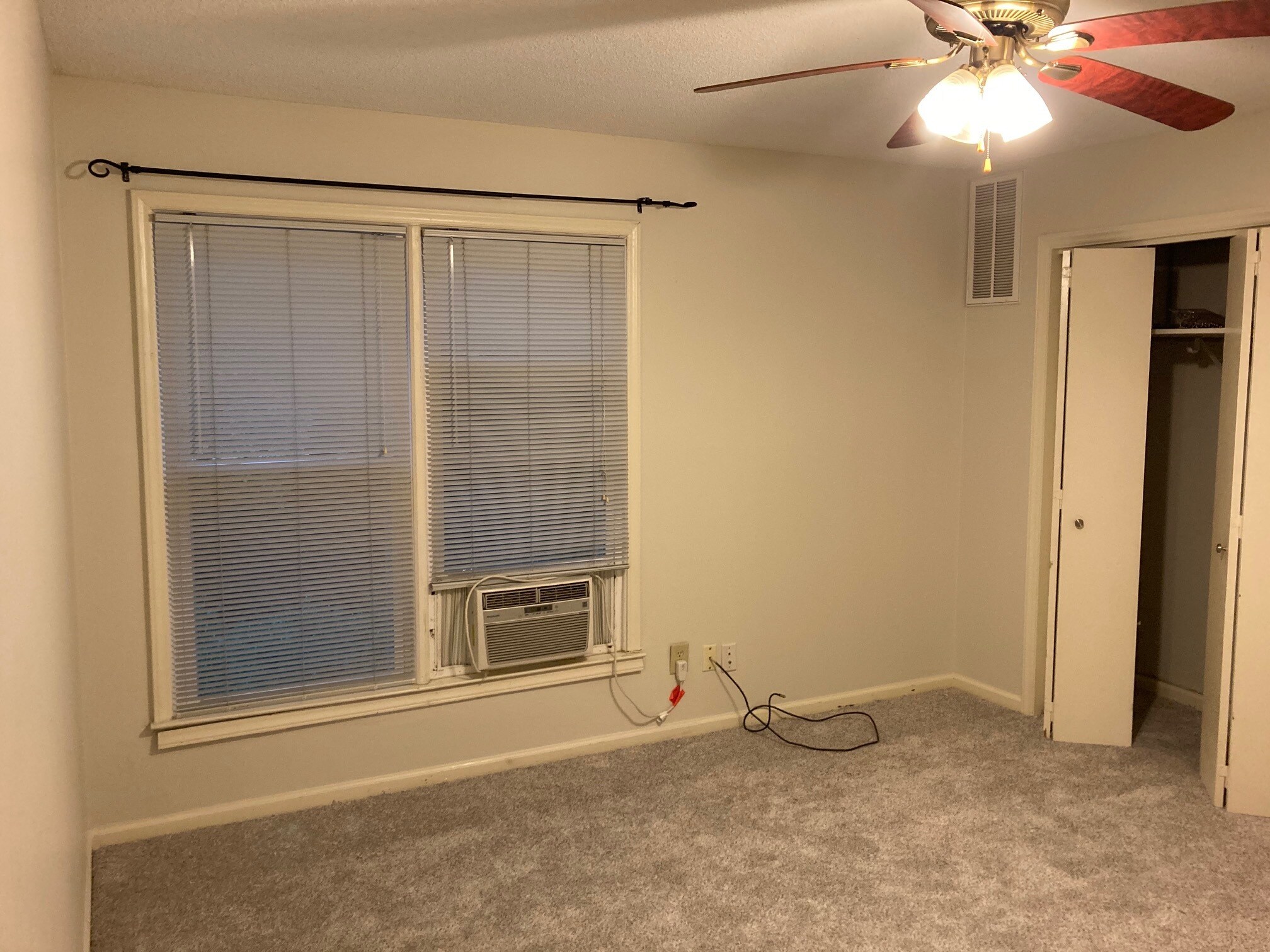 Master bedroom with two closets and extra window AC (also has Central Air) - 103 Lisa Ln
