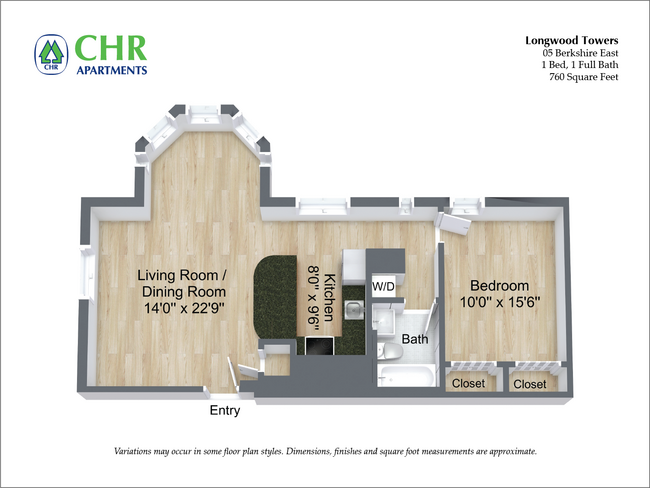 Floorplan - Longwood Towers