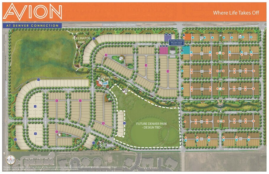Community map - 16154 E 47th Dr