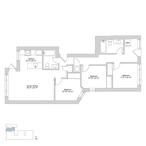 Floorplan - 5339-5345 S. Woodlawn Avenue