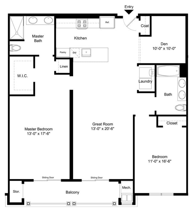 The Devon w/Den - Halstead Place