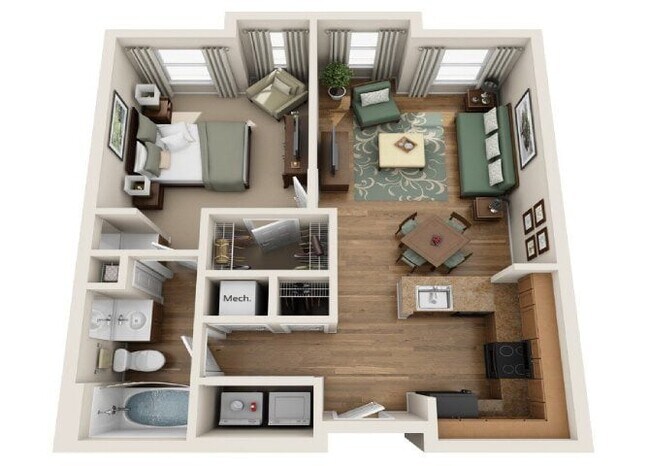 Floorplan - Summerfield At Morgan Metro Apartments