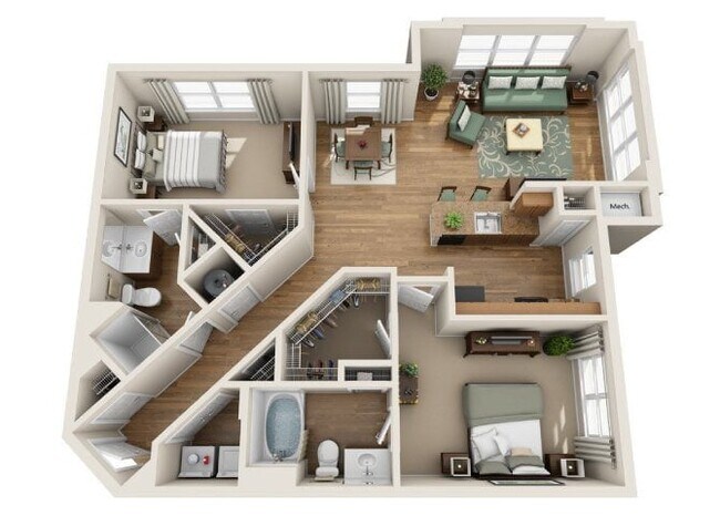 Floorplan - Summerfield At Morgan Metro Apartments