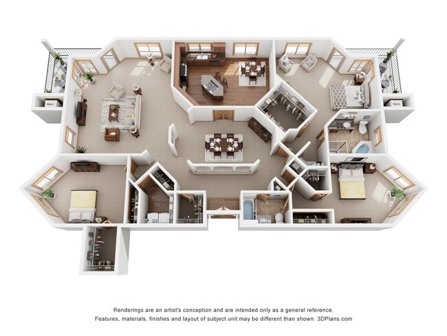 Floorplan - Crosby Pointe Apartments
