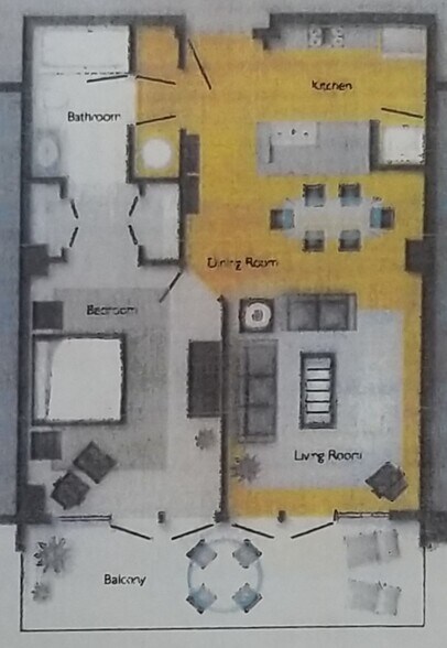 943 total sf. 775 heated, 168 balcony - 225 Sky Sail Blvd