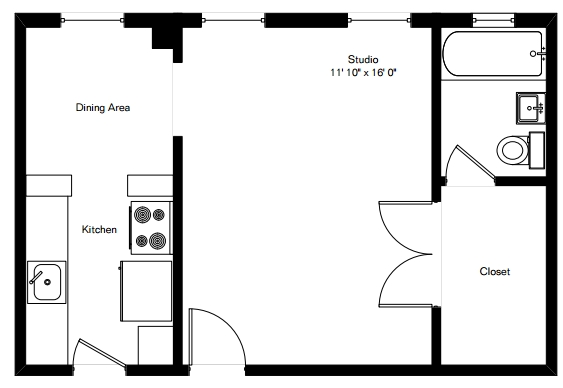 Studio - Don Martin Apartments