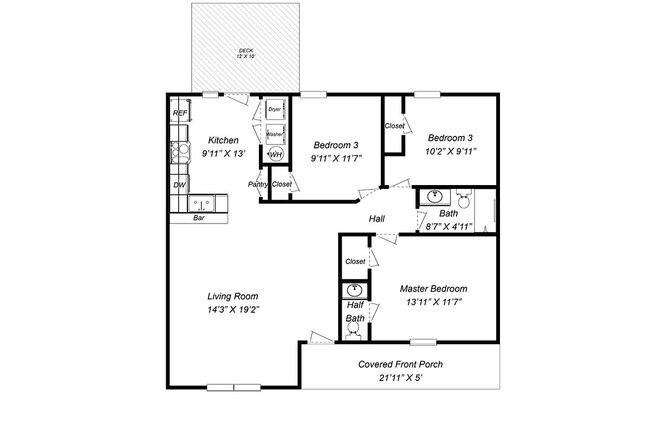 Building Photo - For Rent: 3 BR, 1 1/2 BA house (Applicatio...