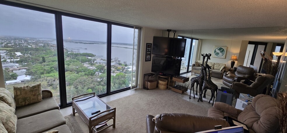 River view from Livingroom - 1 Oceans West Blvd