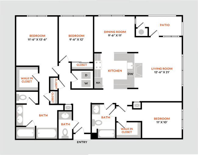 Floorplan - The Mercer