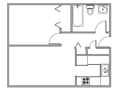 1BR/1BA - Carpenter Place Apartments