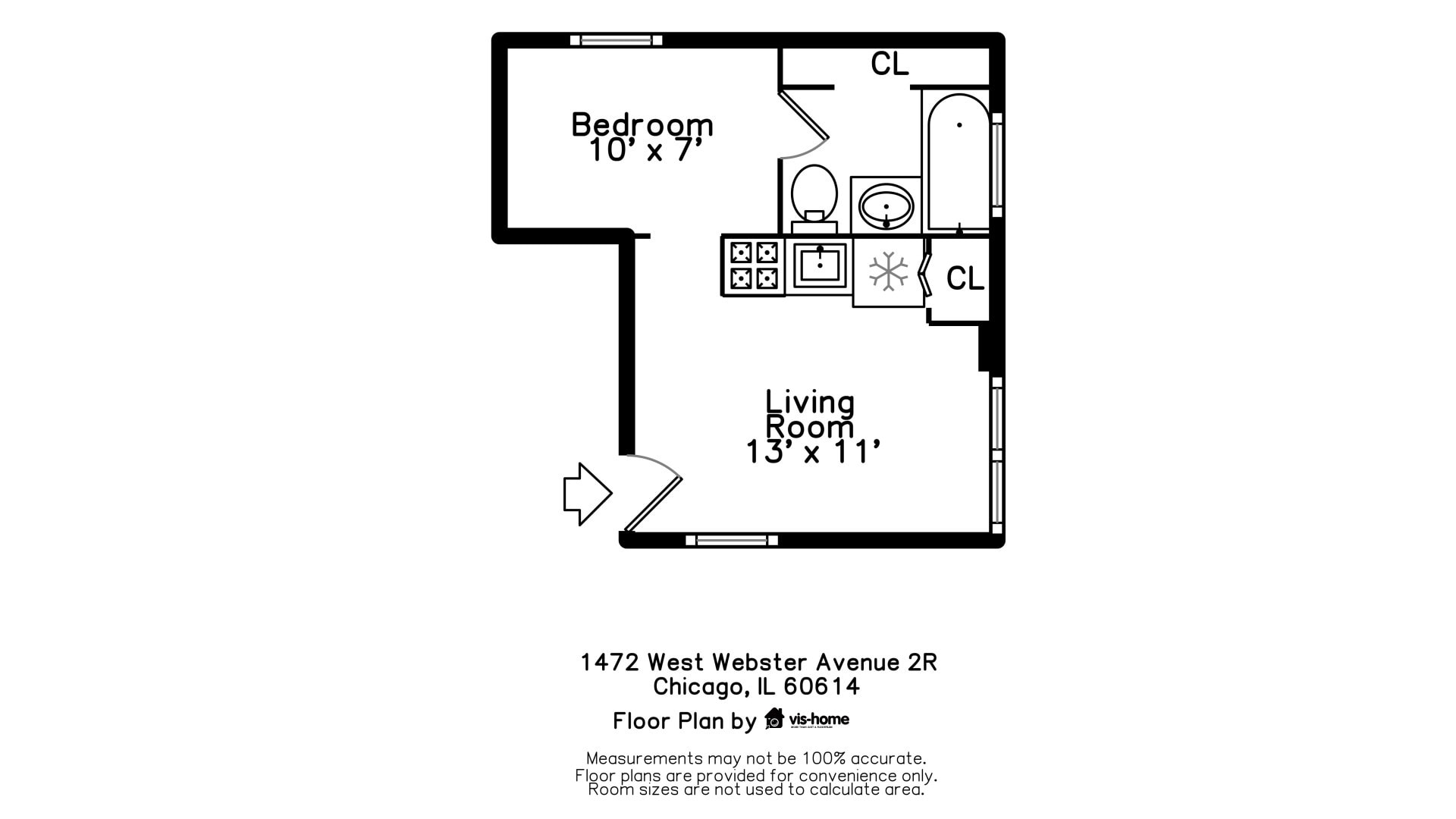 Floor Plan - 1472 W Webster Ave