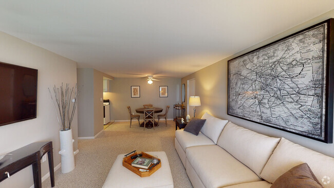 2-bedroom Living Room - Park Lane  Apartments