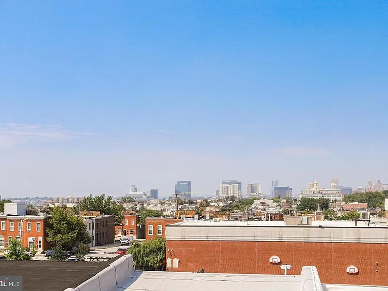 Roof deck with panoramic view of the city - 521 S Linwood Ave