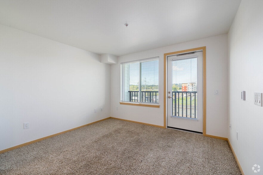 1BR, 1BA - 547SF - Living Room - Ovation at Meeker 55+ Senior Apartments