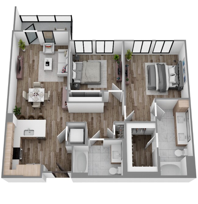 2 Bed / 2 Bath — 1,100+ sq. ft - The Overlook at Walnut Creek