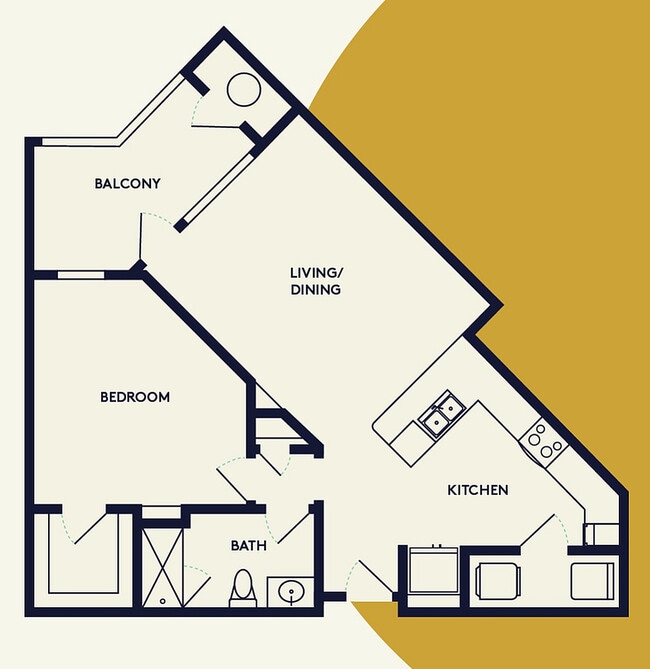 A3-ALT2 | 1bed 1bath - Creekside Park The Grove