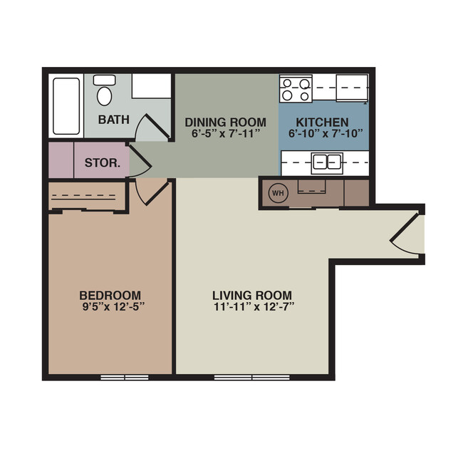 Floorplan - Willow Creek Apartments