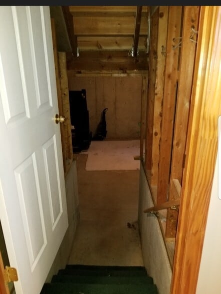 Stairway to sub basement - 21506 W 53rd Terrace