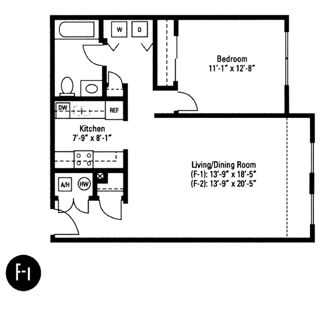 Floorplan - Crawford Square Apartments