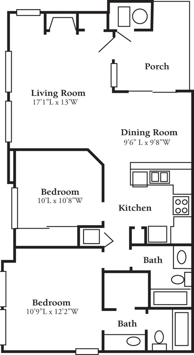 Floorplan - Schooner Bay Apartment Homes