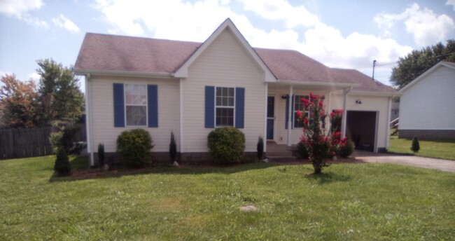 Front yard pops with red crape myrtle! - 324 Atlantic Ave