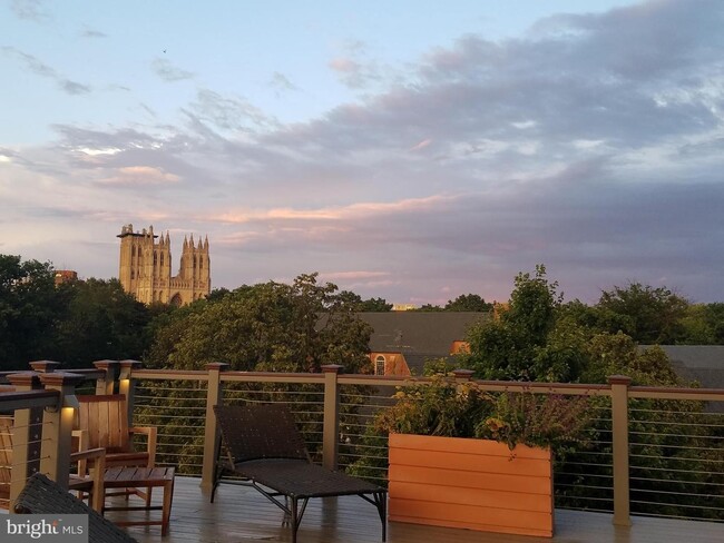 Sunset with Cathedral in background - 3051 Idaho Ave NW