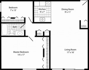 2BR/1BA - Manor Royal Apartments