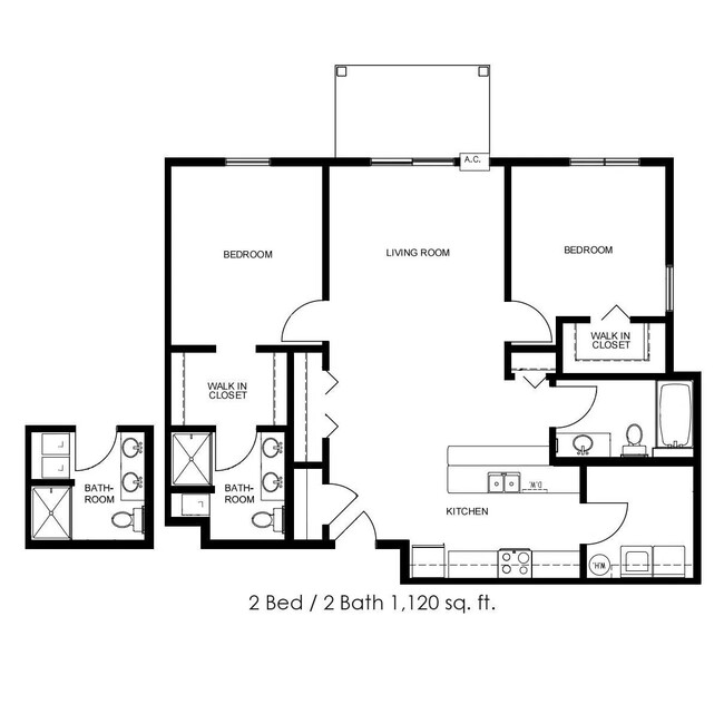 Floorplan - Gateway Apartments