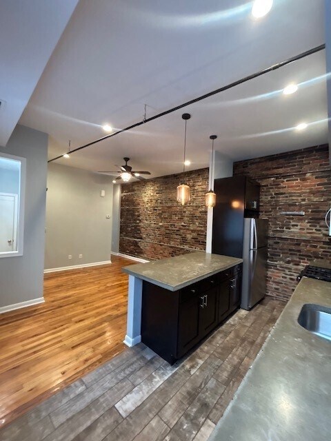 Kitchen & Living Room - 1302 Rodman St