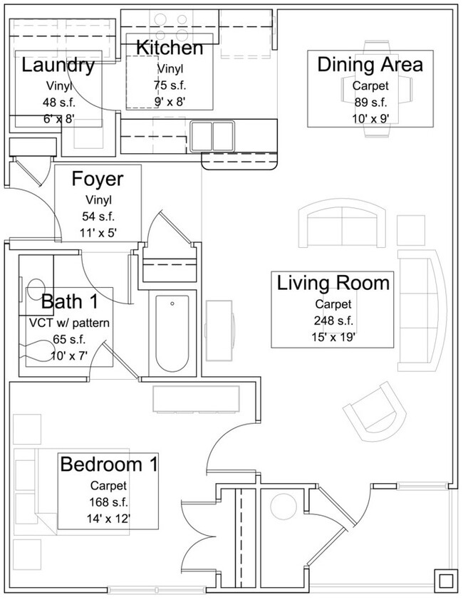 Floorplan - Park Place at Loyola Apartments