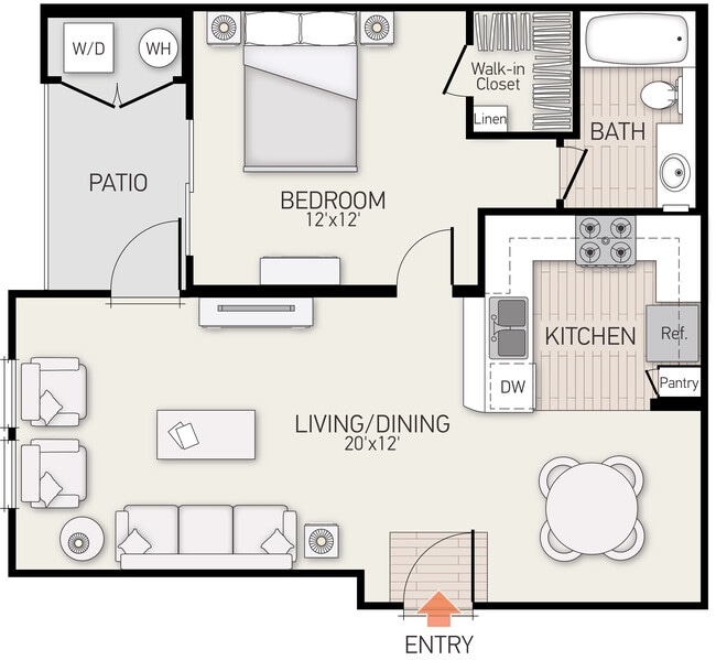 Floorplan - Turtle Ridge Apartment Homes