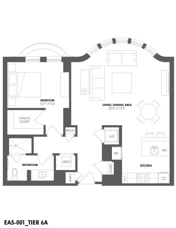 Floorplan - The Residences at Eastern Market