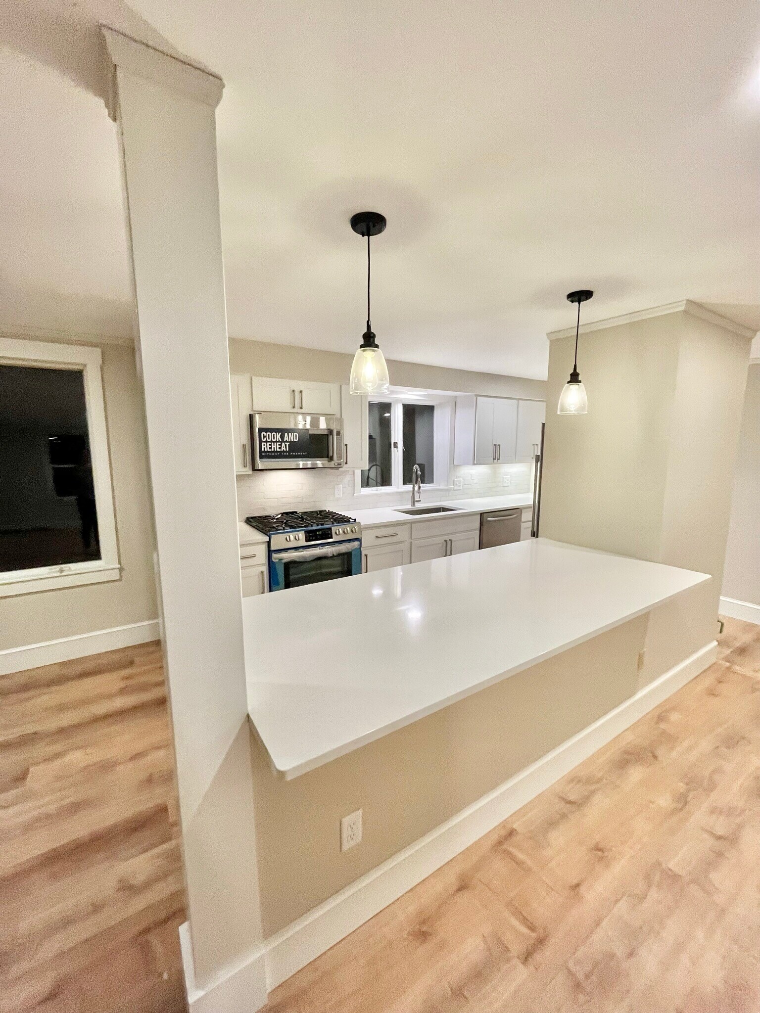 Island into kitchen - 64 Foreside Rd